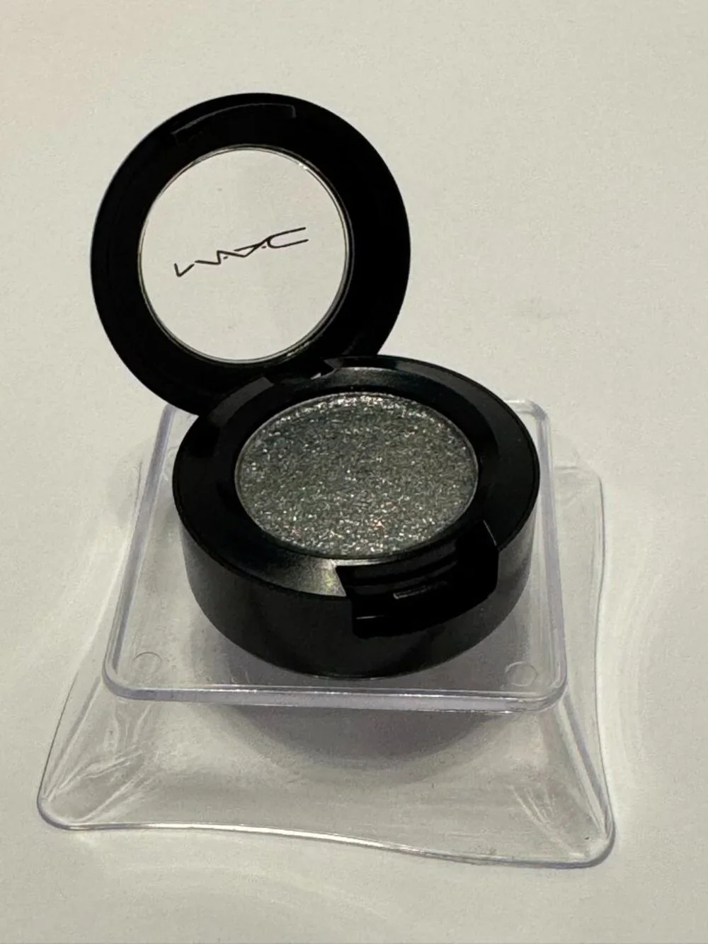 MAC Say It Isn't So Dazzleshadow Eye Shadow Single Dark Grey Glitter Pot New